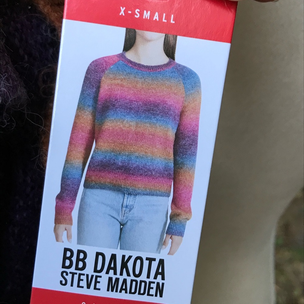 ‼️WEEKEND SALE‼️ Bb Dakota☀️Dark striped Ombre sweater - Picture 7 of 10
